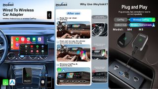 #iHeylinkit Wired #carplay /Android Auto to Wireless,CP/AA 2 in 1 #adapter, wireless carplay adapter